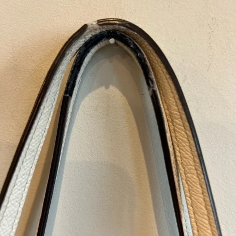 Coach Beige Leather Tote Bag